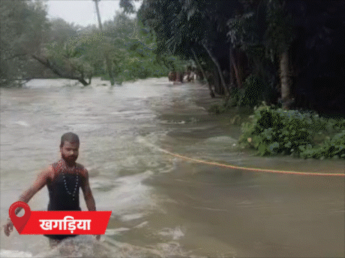 पटना के कई गांव डूबे, मोकामा में NH पर पानी चढ़ा; समस्तीपुर में बिजली से एक मौत|पटना,Patna - Dainik Bhaskar