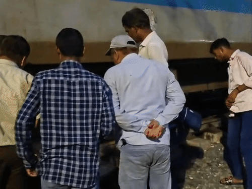 Railway officials immediately began repair work on the derailed train.