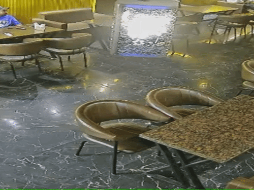 CCTV में आते दिखे आरोपी।