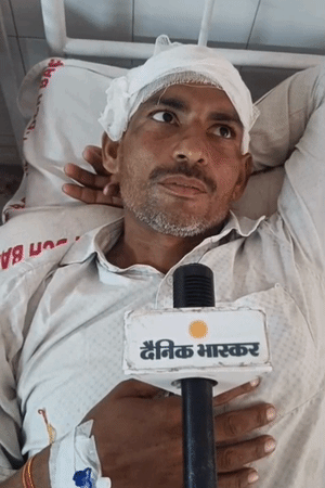 हादसे में घायल कुंवरपाल ने बताया कि हादसे के वक्त सभी गाड़ी में सो रहे थे।