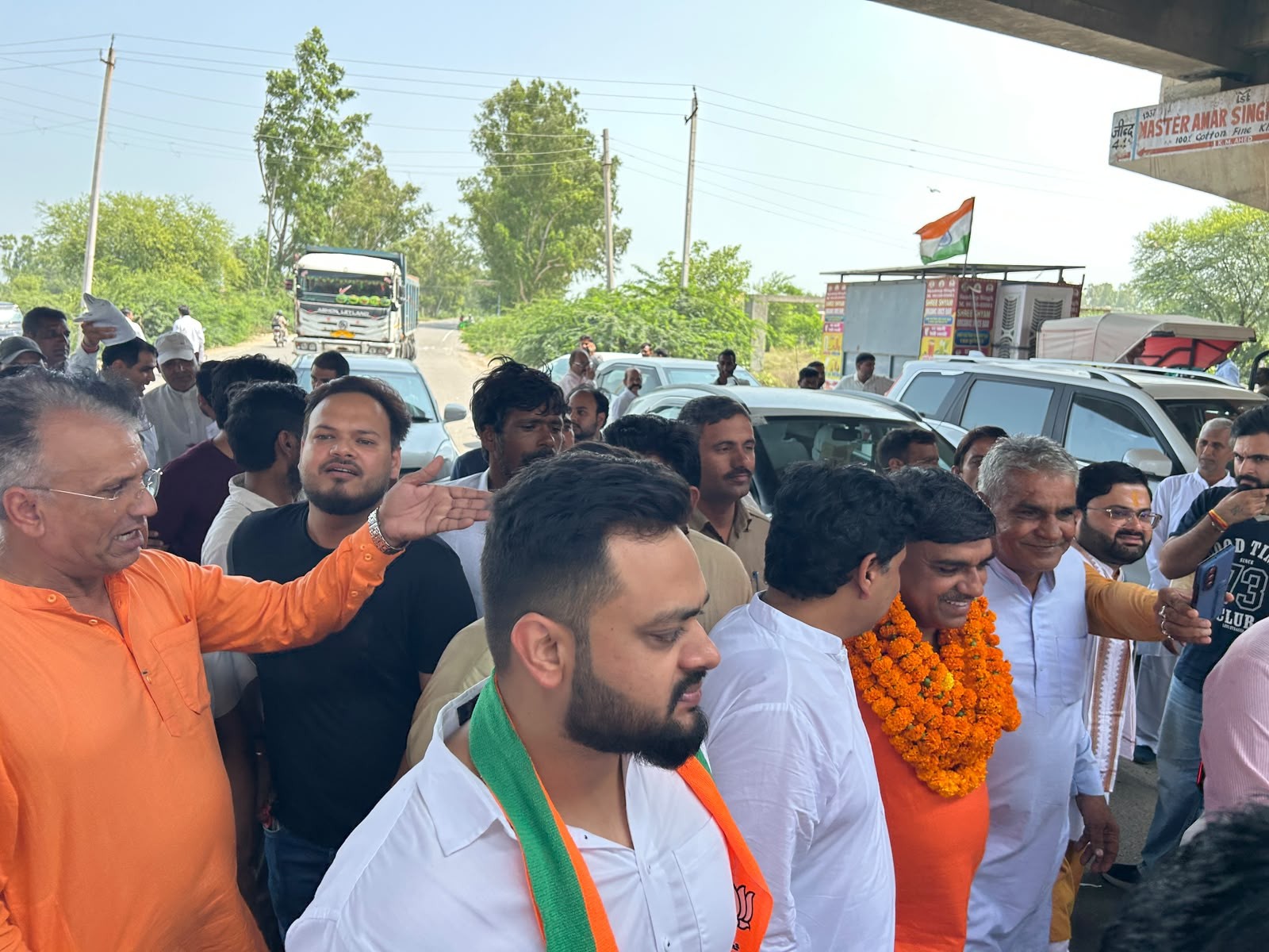 हांसी पहुंचे भाजपाओबीसी मोर्चा के प्रदेश अध्यक्ष सुनील सैन।