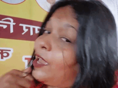 जोधपुर में भाजपा महिला कार्यकर्ता रितु सोलंकी ने कार्यालय में रील बनाई।
