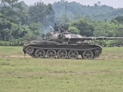 The accident took place at Hathazari Field Firing Range. Military exercises were going on here. In the picture, two soldiers are seen on the tank.