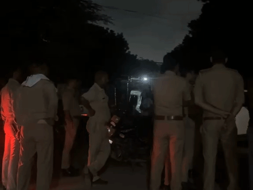 हंगामें की सूचना पर तैनात फोर्स