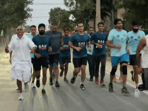 ‘BAD Run’ के लिए एसपी मृदुल कच्छावा ने खुद 21 किलोमीटर तक दौड़ लगाई।
