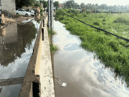 घटना बाले इलाके में भरा पानी