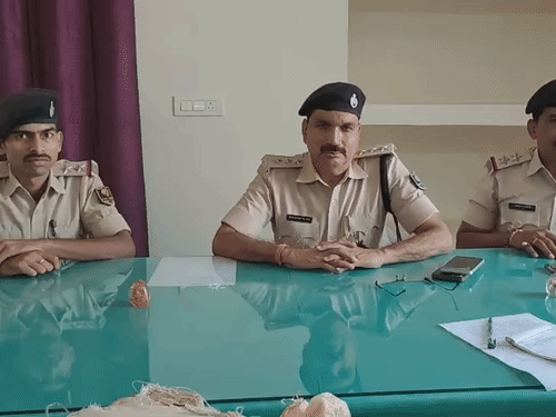 जानकारी देते बेनीपुर एसडीपीओ बासुकीनाथ झा।