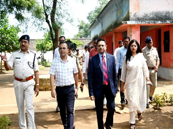 बोर्ड ऑफ विजिटर्स ने भोजन से लेकर लीगल एड क्लिनिक तक की व्यवस्थाएं देखीं