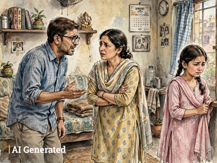 मोहल्लेवासियों का कहना है कि 3 दिन से पति- पत्नी में झगड़े हो रहे थे। दोनों के झगड़ने की आवाज भी सुनाई देती थी।
