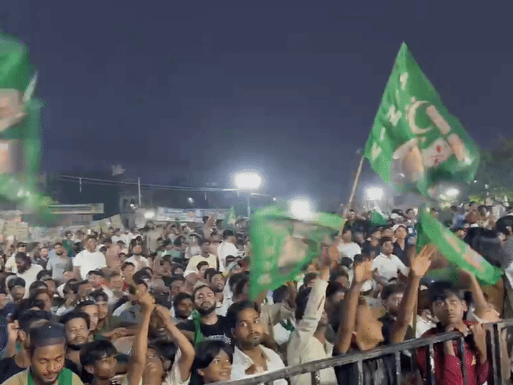 AIMIM के राष्ट्रीय अध्यक्ष की जनसभा में काफी संख्या में कार्यकर्ता पहुंचे।