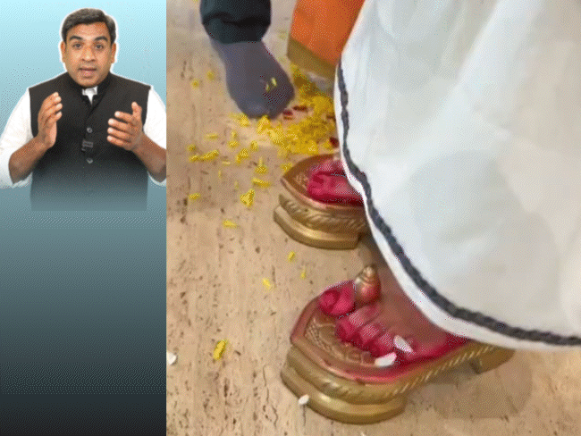 जलने वालों को जलाएंगे; जब पाइप में घुसे सिंधिया, भाजपा सांसद ने टीआई को उठाया|मध्य प्रदेश,Madhya Pradesh - Dainik Bhaskar