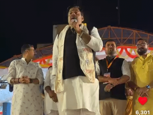 विधायक रामेश्वर शर्मा ने कहा- मुस्लिम परमानेंट आ जाओ तो भी हम तैयार हैं। - Dainik Bhaskar
