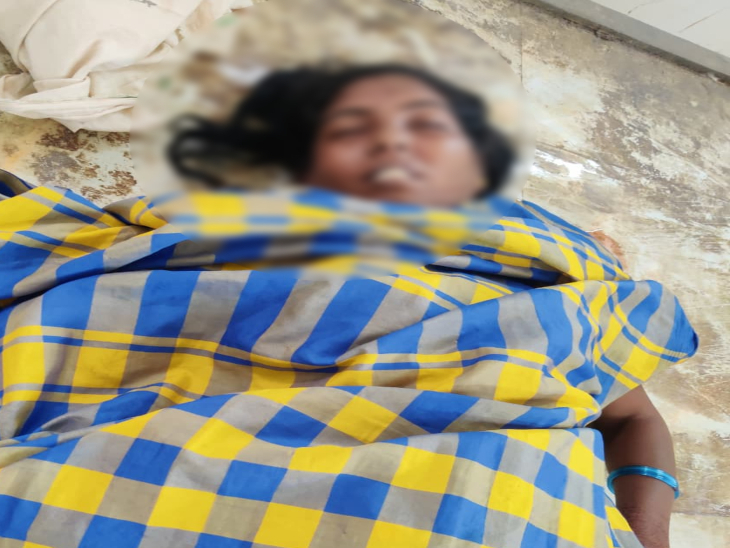 कैरेक्टर पर शक के चलते पत्नी की गला दबाकर हत्या।