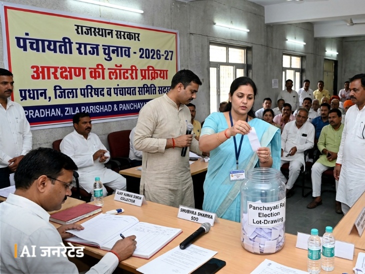 पंचायतीराज चुनाव में आरक्षण की लॉटरी कल; एससी-एसटी व ओबीसी को 1-1 सीट|कोटा,Kota - Dainik Bhaskar
