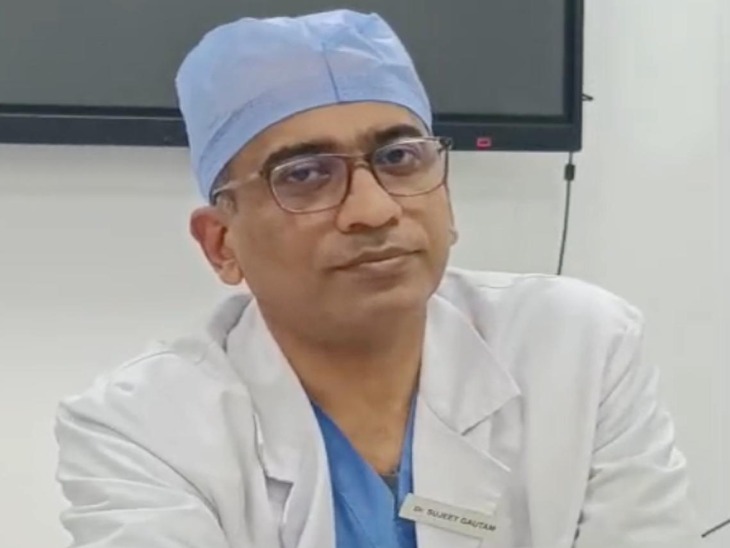 डॉ. सुजीत गौतम ने बताया कि पेन क्लीनिक में मरीजों को दर्द से मिल रही राहत।