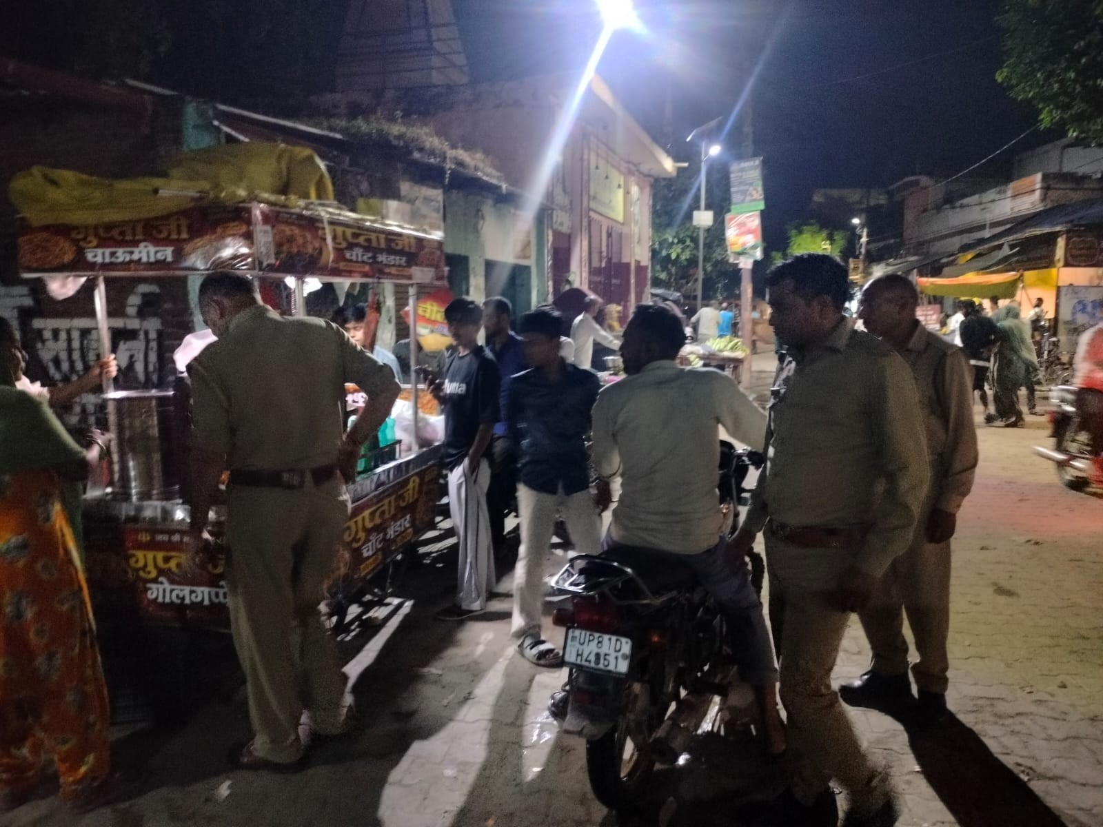 A B Rathi Aligarh Police Action: Public Drinking in Rathi Nagar, 2 Youth Fined