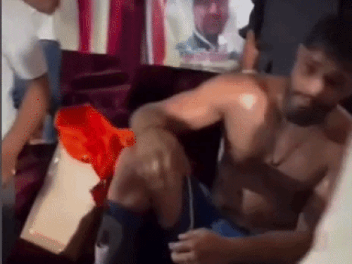 गुरुग्राम में मैच के बाद स्टेज पर मौजूद शीलू बल्हारा। - Dainik Bhaskar