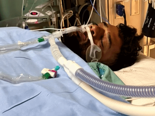 अस्पताल में इलाज के दौरान जगजीत सिंह संधू।