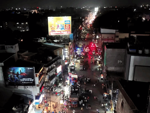 झांकी के दौरान रायपुर शहर का ड्रोन का वीडियो।