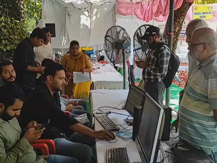 27 विभागों ने लगाए कैंप; मौके पर ही समस्याओं का हुआ समाधान|गोहाना,Gohana - Dainik Bhaskar