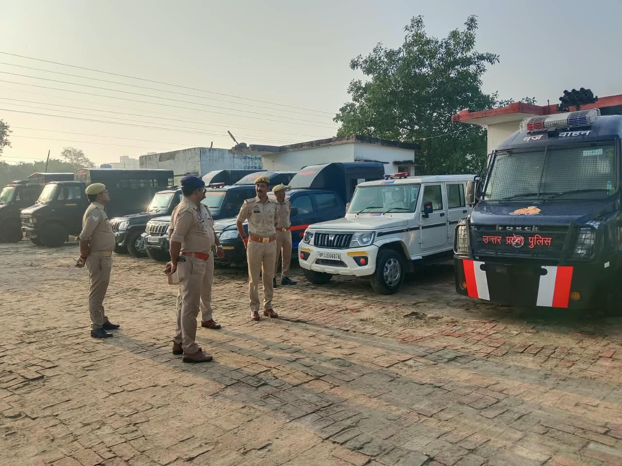 पुलिस लाइन परेड ग्राउंड का अपर पुलिस अधीक्षक ने निरीक्षण किया।