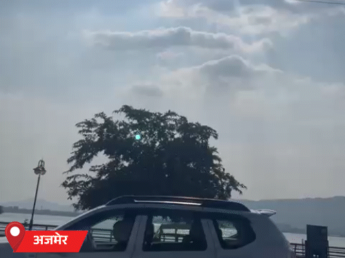 अजमेर में दिनभर लोग धूप और गर्मी से परेशान रहे।