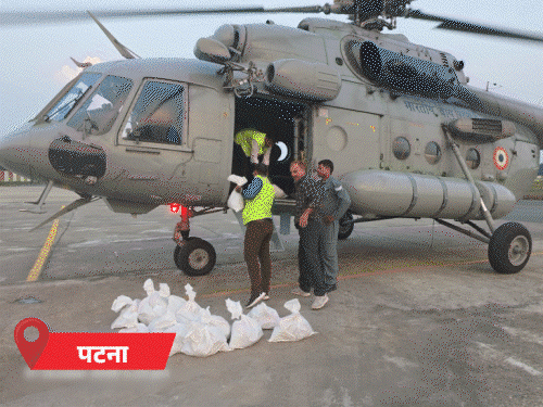 बिहार के 6 जिलों में बाढ़, 3.65 लाख आबादी प्रभावित; अक्टूबर में बारिश नहीं, बढ़ेगी उमस|पटना,Patna - Dainik Bhaskar