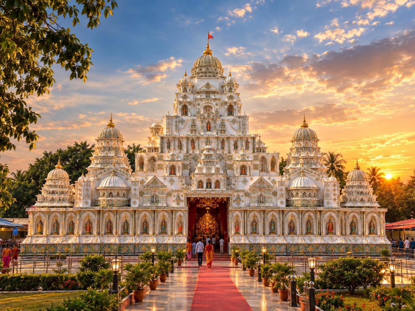 सेक्टर-9 वैशाली मोड़ स्थित महादेश्वर मंदिर पूजा समिति की ओर से इस बार आकर्षक पंडाल तैयार कराया जा रहा है।
