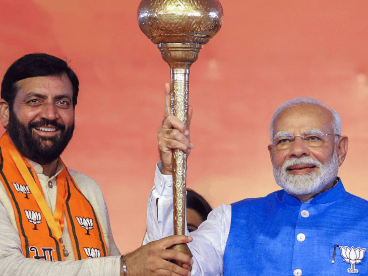 मुख्यमंत्री नायब सैनी की अगुवाई में आज प्रधानमंत्री नरेंद्र मोदी से भाजपा के सभी विधायक मुलाकात करेंगे। - Dainik Bhaskar