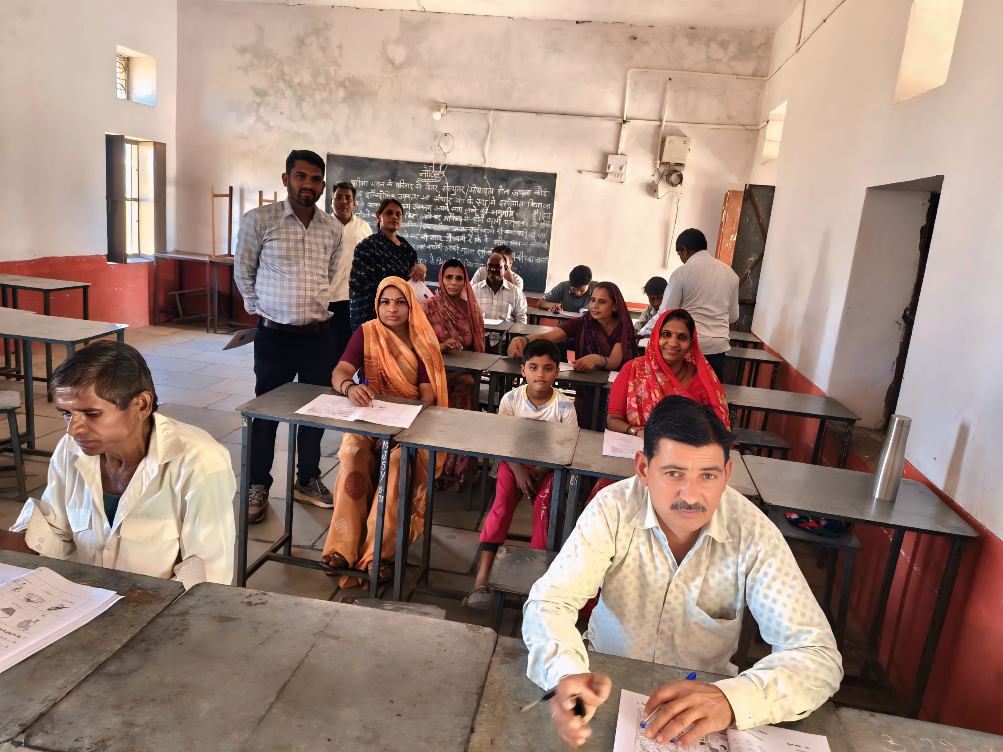 22 से ज्यादा परीक्षार्थियों ने लिया हिस्सा, नवसाक्षरों का हुआ आकलन