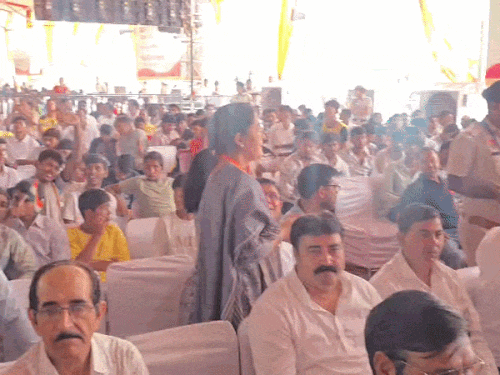 कार्यक्रम में गुरुग्राम के साथ-साथ आसपास के जिलों से भी बड़ी संख्या में भाजपा कार्यकर्ता पहुंचे।