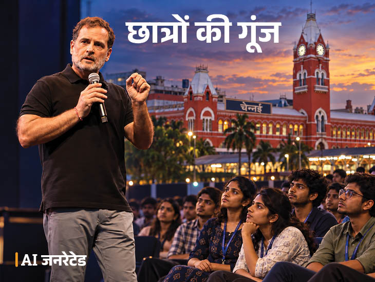  ‘छात्रों की गूंज’ अभियान का छठवां कार्यक्रम चेन्नई के आइलैंड ग्राउंड्स में होगा। - Dainik Bhaskar