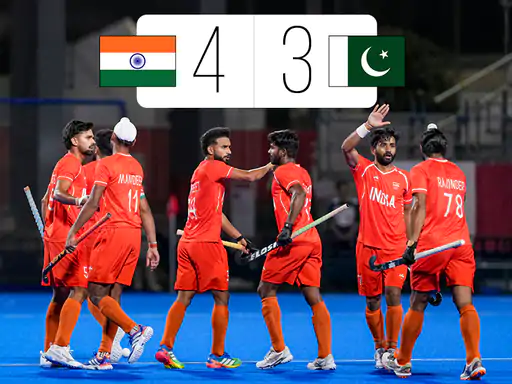 1 अक्टूबर 2026 को जापान के काकामिगाहारा में एशियन गेम्स के पुरुष हॉकी सेमीफाइनल में भारत और पाकिस्तान की टीमें आमने-सामने थीं। भारत ने यह मुकाबला 4-3 से जीता।