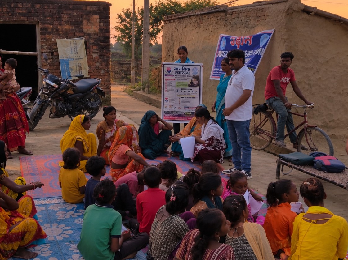 Varanasi Pindara Mental Health Awareness | Udan Foundation Musahar Basti