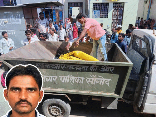 शव से बदबू आने के कारण नहीं मिली एंबुलेंस; एक्सीडेंट में हुई थी सफाई कर्मचारी मौत|राजस्थान,Rajasthan - Dainik Bhaskar