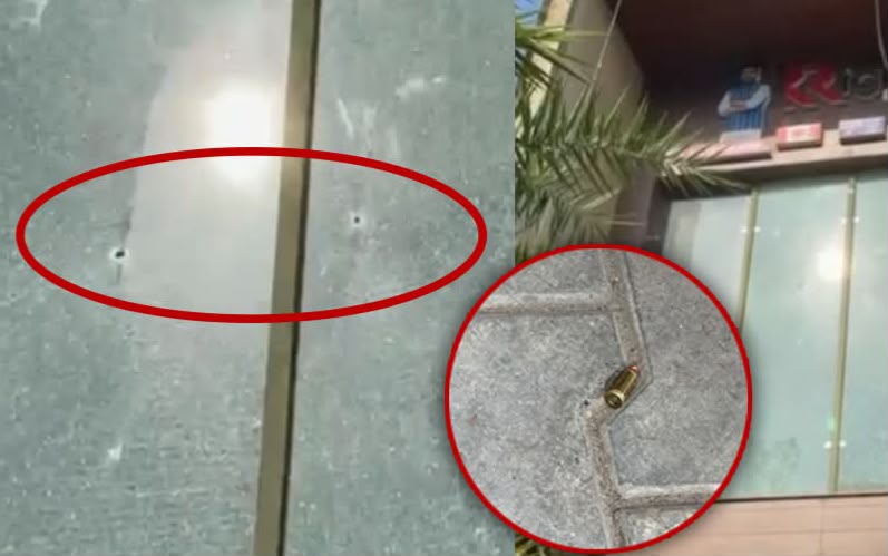 फायरिंग की घटना के बाद मौके से बरामद गोलियों के खोल।
