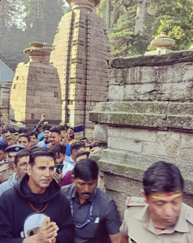Akshay Kumar reached Jageshwar Dham in Almora in May 2023.