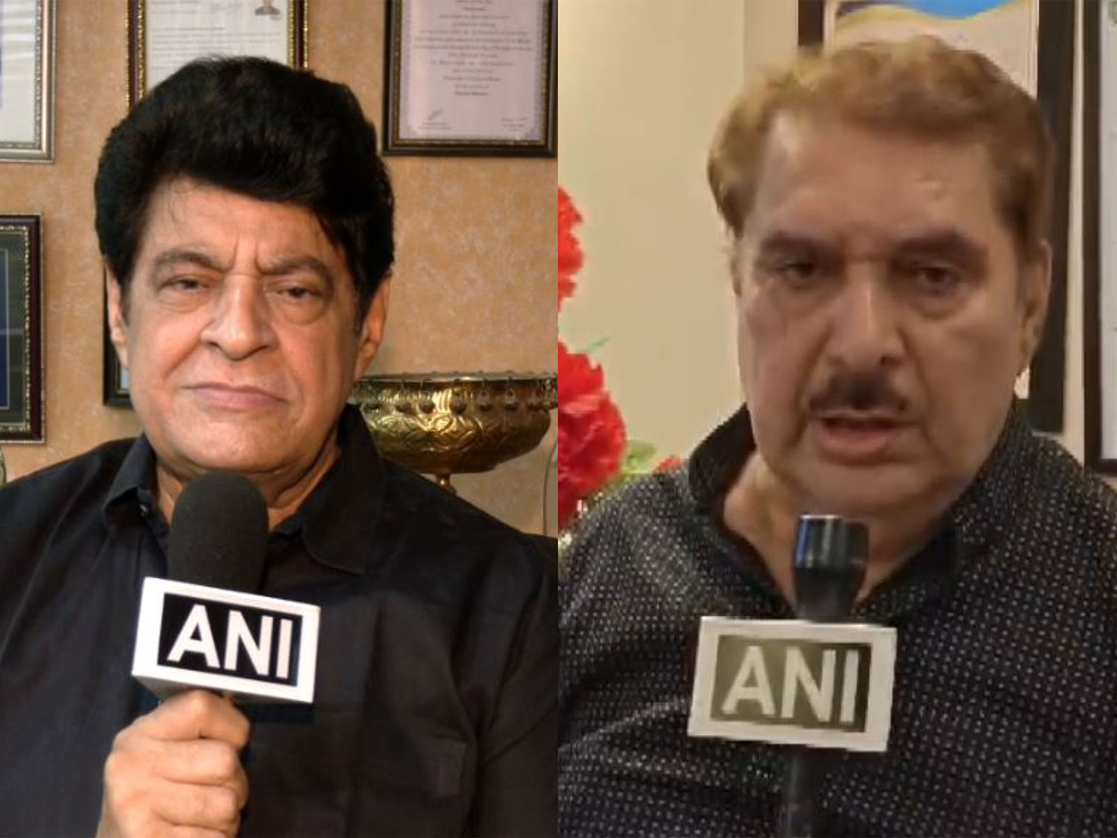 अभिनेता गजेंद्र चौहान और रजा मुराद।