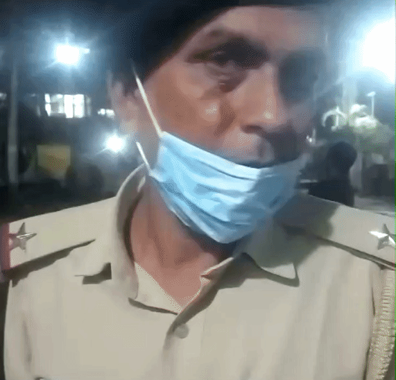 ASI के आंख के नीचे लगी चोट।