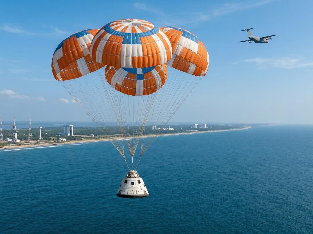 जुलाई 2026 में ISRO ने क्रू मॉड्यूल के पैराशूट और अन्य सुरक्षा प्रणालियों से जुड़े परीक्षणों की जानकारी दी थी।