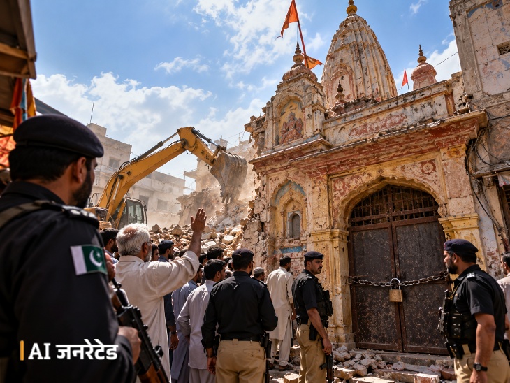 कमर्शियल प्लाजा बनाने के लिए राम लीला मंदिर को गिराने का आरोप|विदेश,International - Dainik Bhaskar