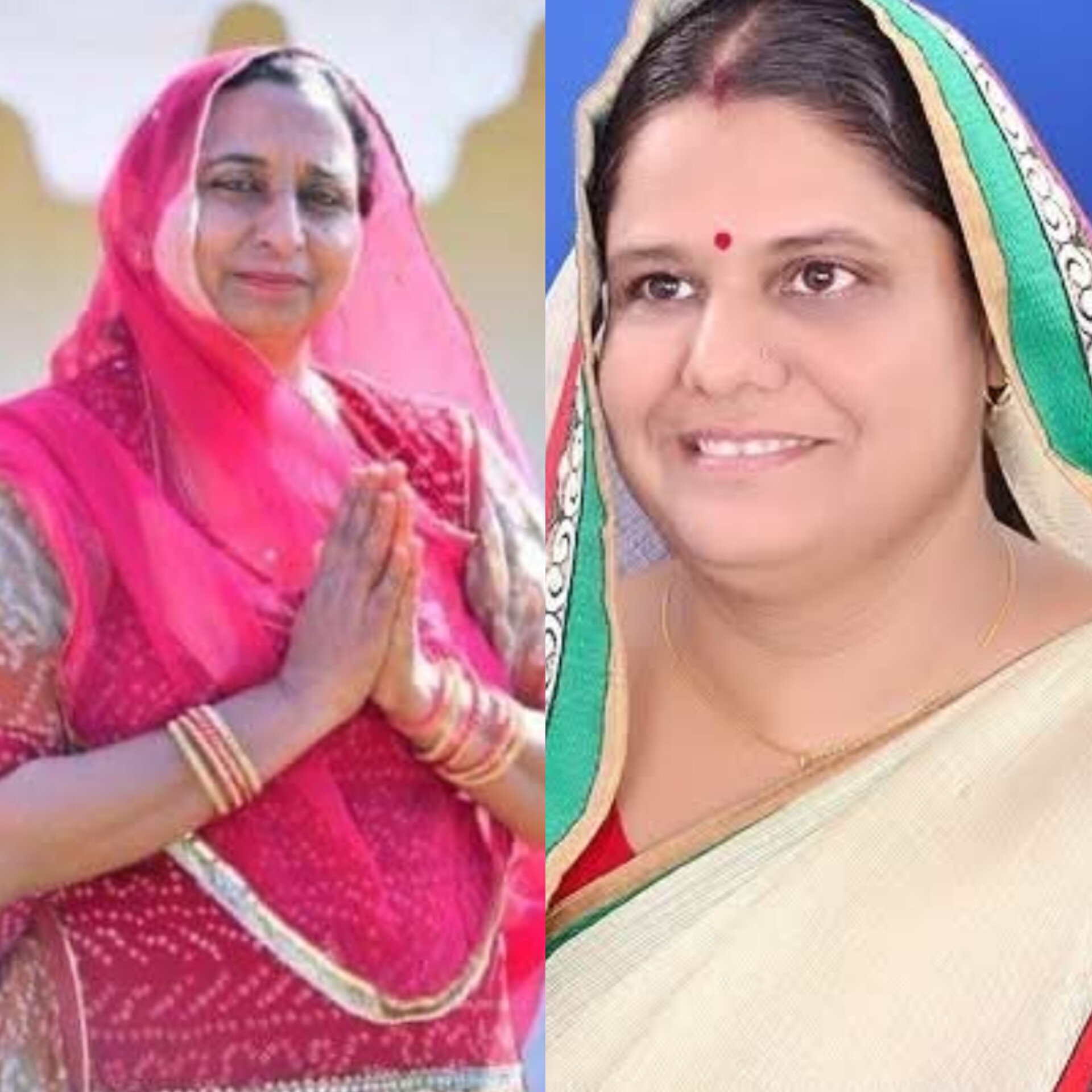 राजस्थान पुलिस में डीआईजी के पद पर तैनात अरशद अली की पत्नी जरीना और कांग्रेस जिलाध्यक्ष सुनीता।