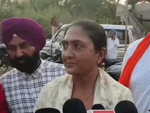 लीक ऑडियो पर अपनी बात रखतीं राजविंदर कौर थियाड़ा।