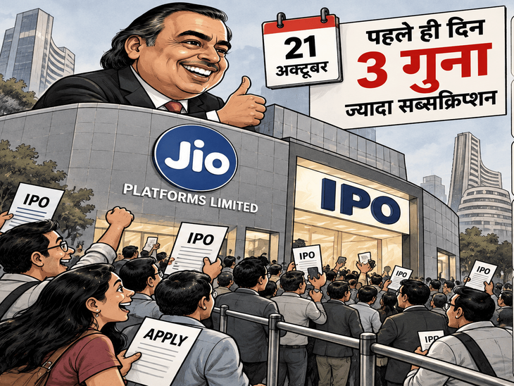 ₹30 हजार करोड़ के शेयरों के लिए ₹67 हजार करोड़ की बोली लगी; 23 अक्टूबर तक खुला रहेगा|बिजनेस,Business - Dainik Bhaskar