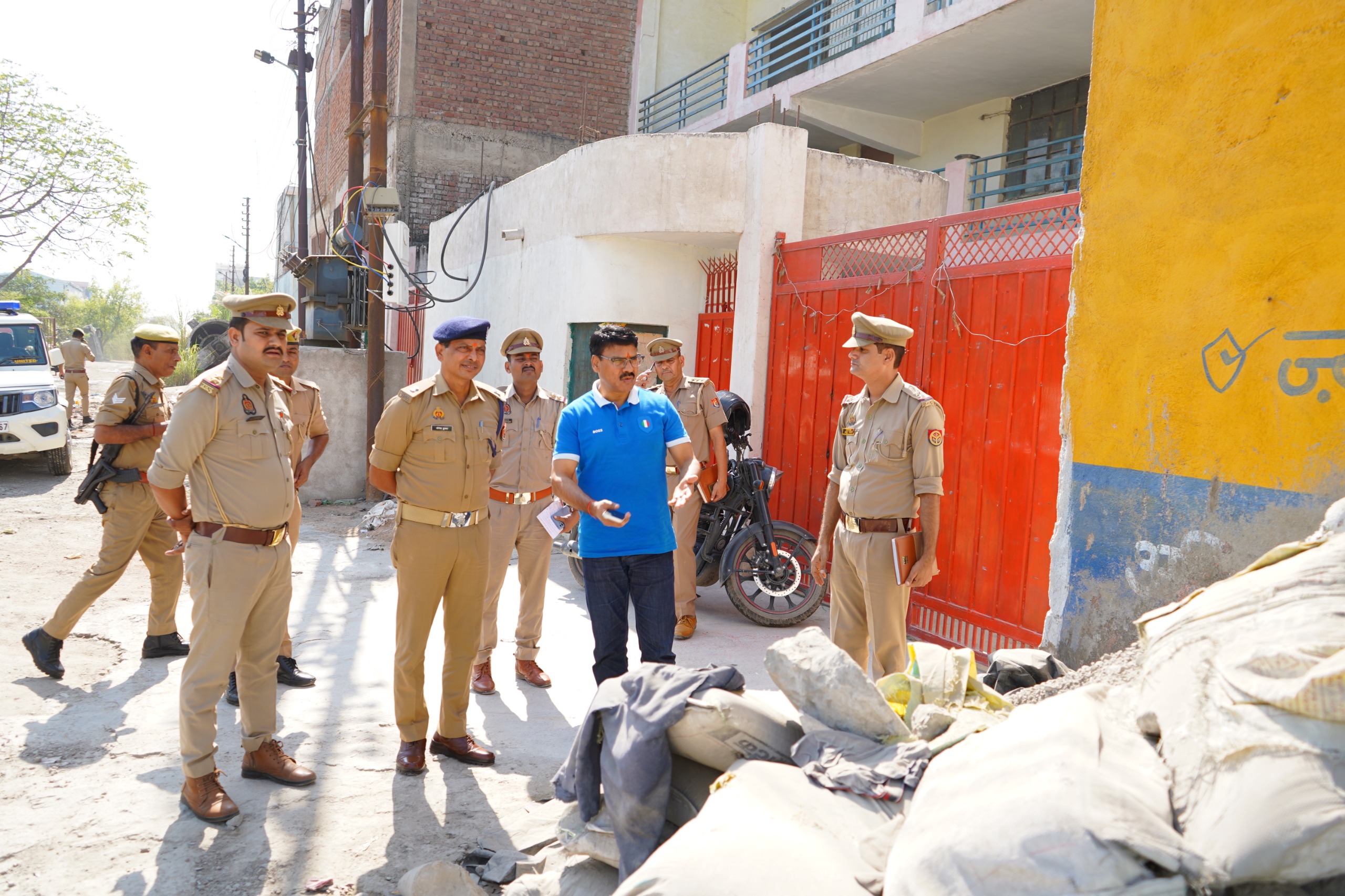 मंगलवार को पुलिस कमिश्नर ने सीमेंट फैक्ट्री का निरीक्षण किया था।