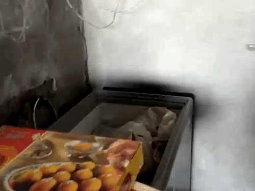 दुकानों में मिठाई के सैंपल भरते फूड सेफ्टी विभाग की टीम।