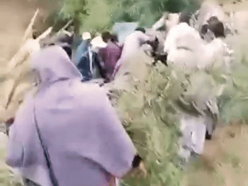 पुलिस के अनुसार सभी युवक कार में बुरी तरह फंस गए थे। उन्हें ग्रामीणों की मदद से बाहर निकाला था।