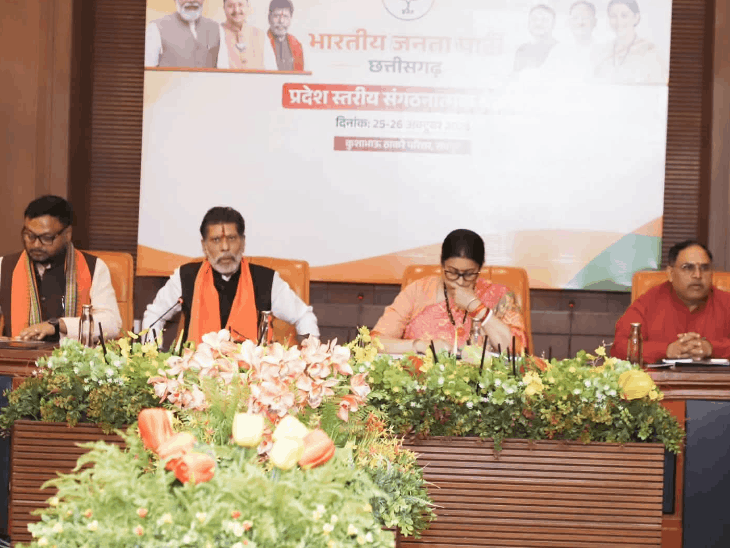 Smriti Irani Chhattisgarh Visit | BJP Organization Meeting Raipur