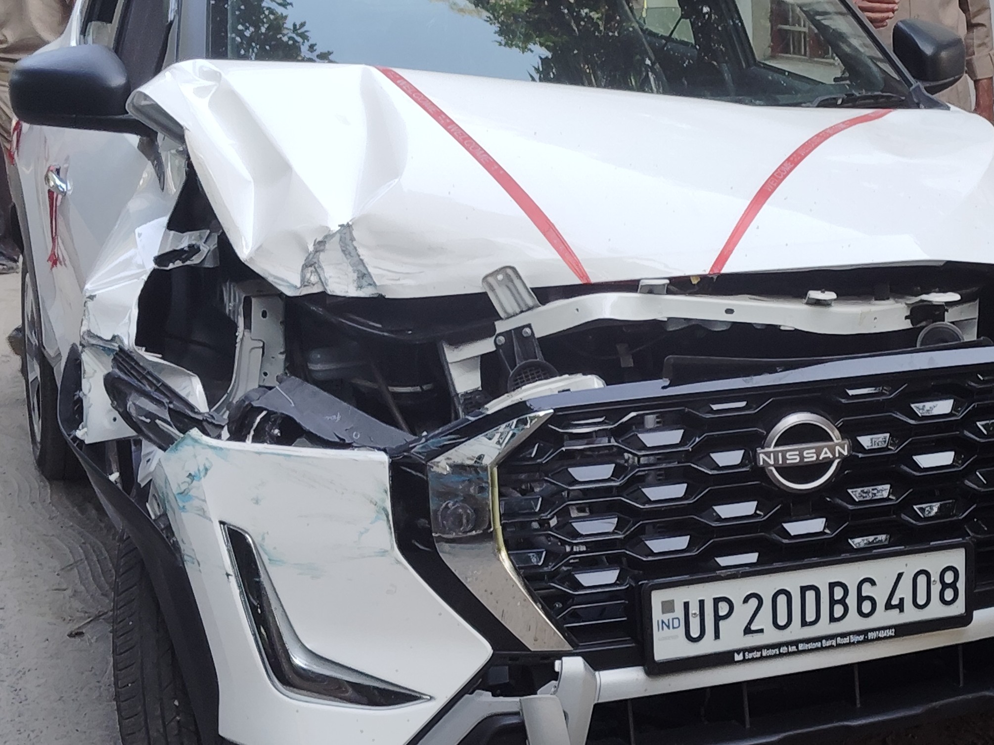 Surjan Nagar Accident: Car Hits Tree Near Syohara, Driver Safe