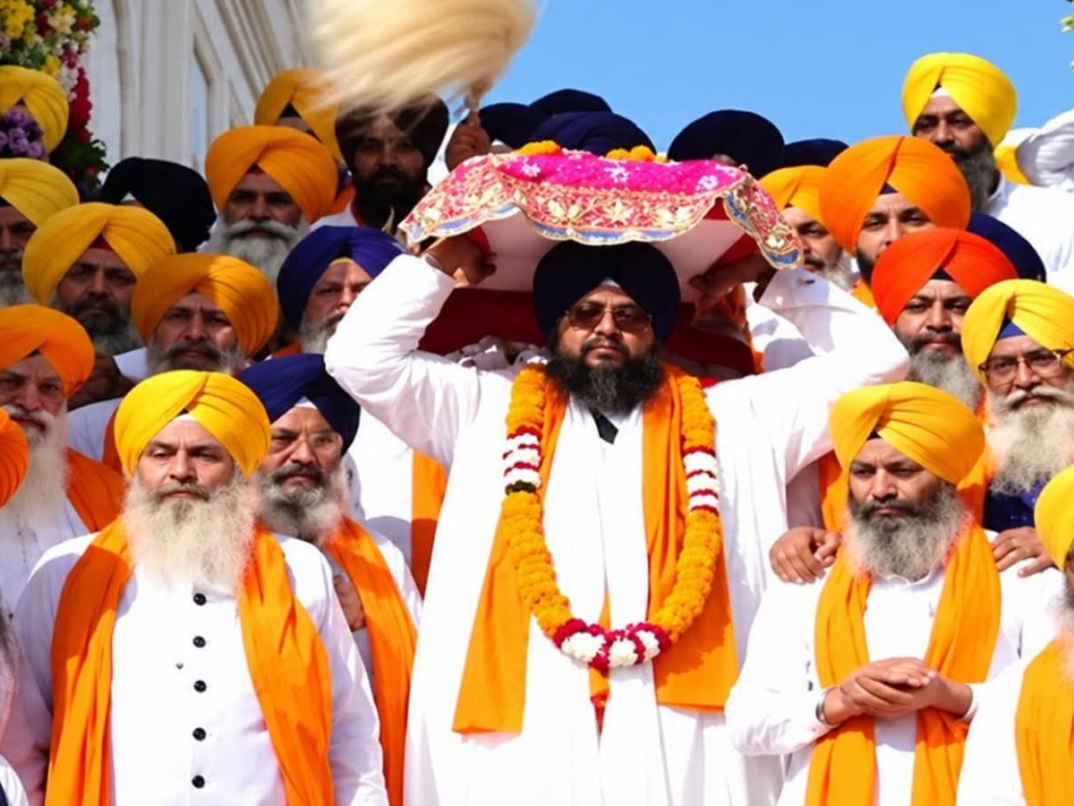 संगत ने भक्ति भाव से इस नजारे को देखा।